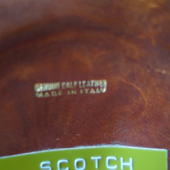 Vintage Genuine Calf Leather Wrapped Decanter and Tray Made in Italy - Picture 7 of 14